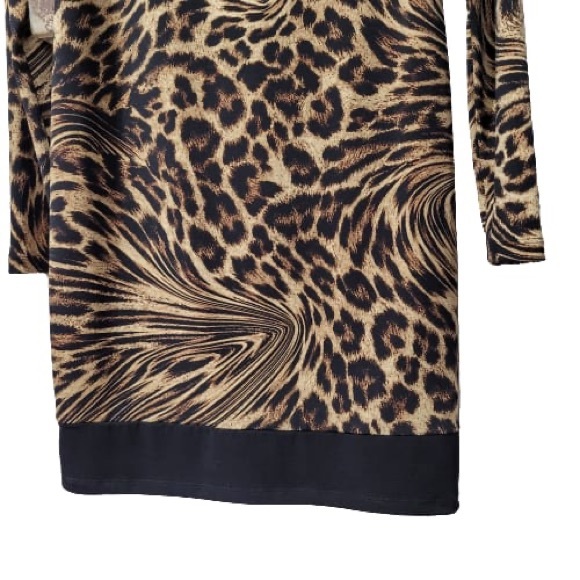 New Michael Kors  long sleeve leopard print dress  size s - Picture 6 of 9